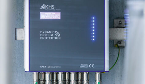 KHS HASYTEC Dynamic Biofilm Protection: Reducing deposits on machines with ultrasound  
