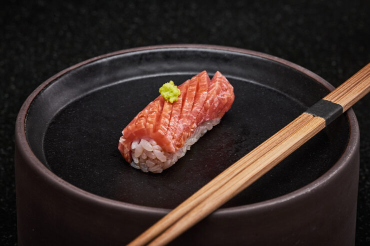 cell-cultivated bluefin tuna toro sashimi