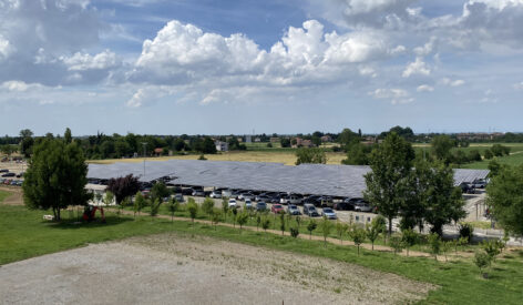 The large photovoltaic system built by Sidel in Parma is in operation